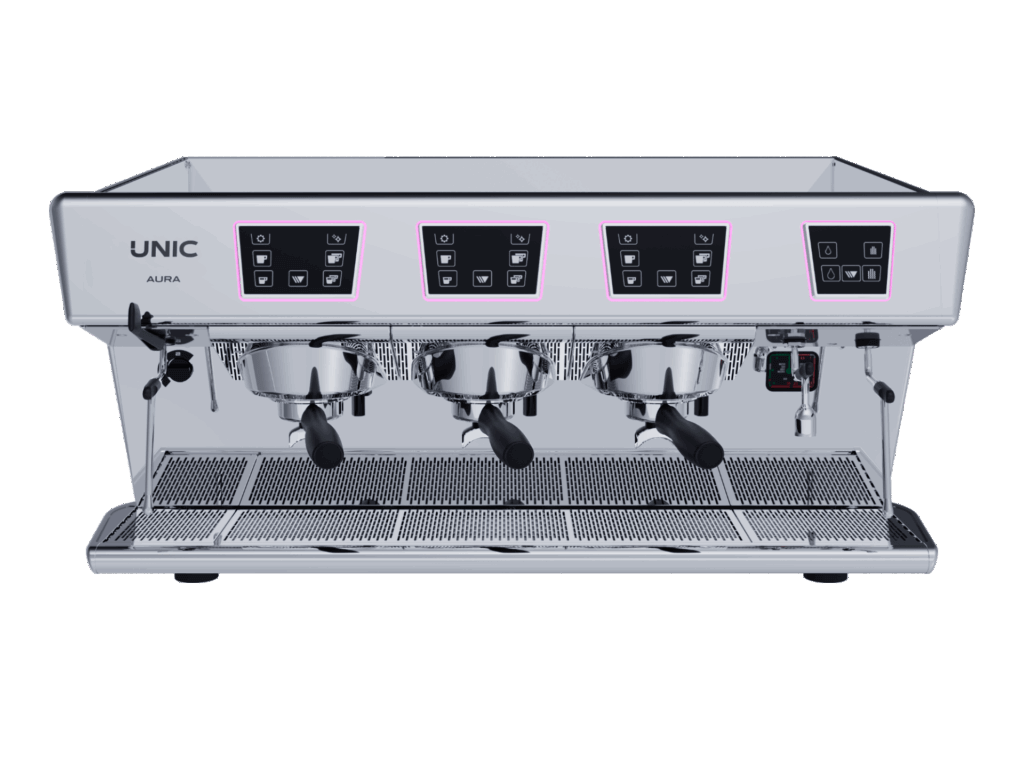 Aura 3 Groups Espresso Machine Front